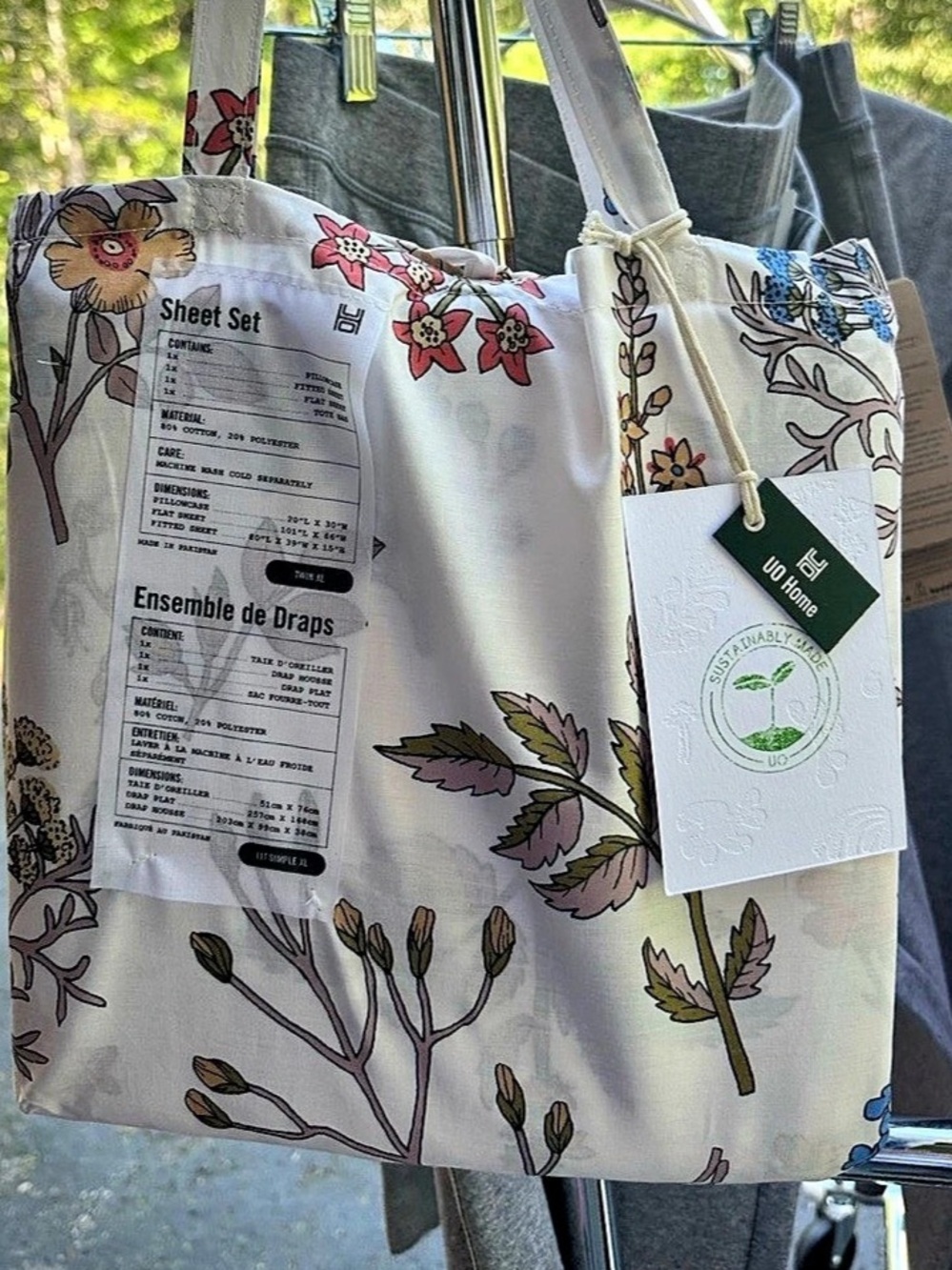 Urban Outfitters W Home Floral Sheet Set Floral Twin XL Sheet Set NWT
